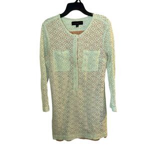 Victoria Beckham x Target Mint Green Lace Tunic Dress XL shift dress Holiday